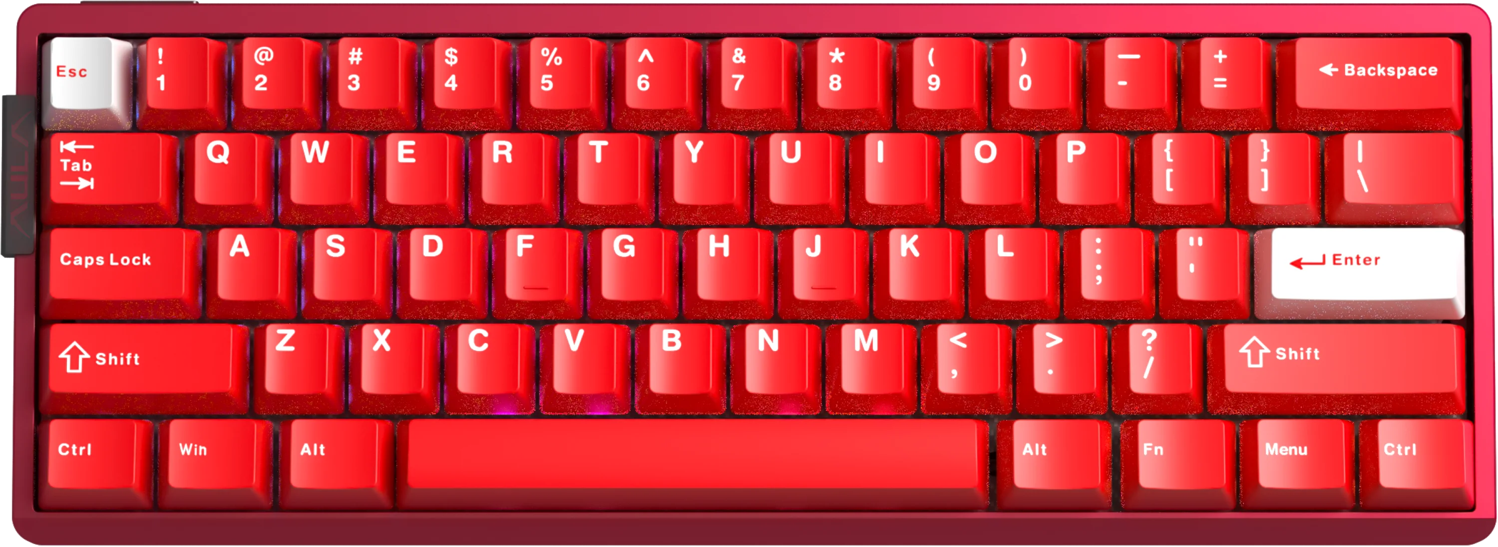 AULA AG60 60% Layout Wired Hall Effect Magnetic Gaming CNC Aluminum Keyboard with 8000Hz Polling RGB Backlight