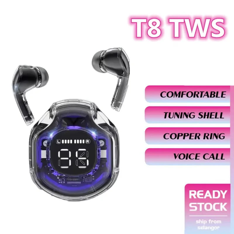 New TWS Wireless Headphones Bluetooth 5.3 Headphones Sports Gaming Headphones apply to smartphones