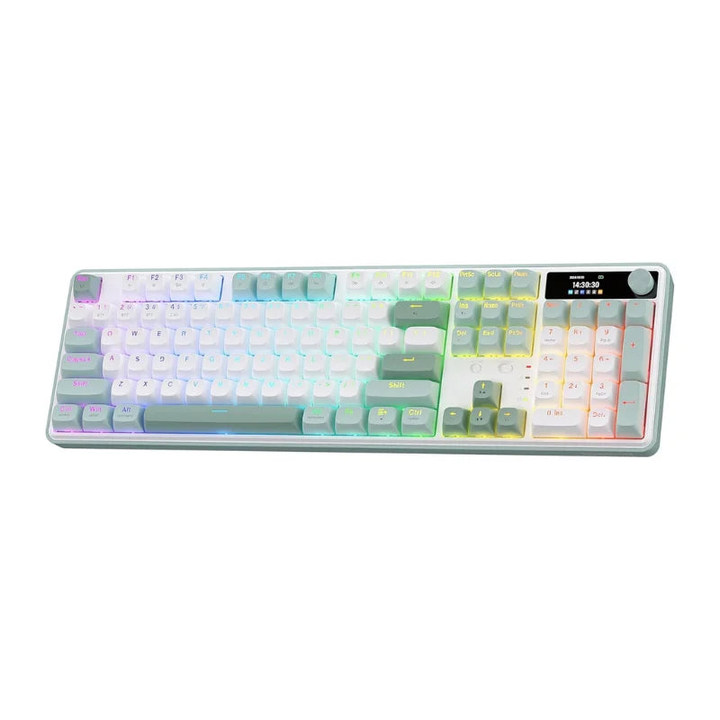Redragon K761 Wireless Gasket Gaming Keyboard w/Hype Screen & Knob, 104 Keys Mechanical Keyboard