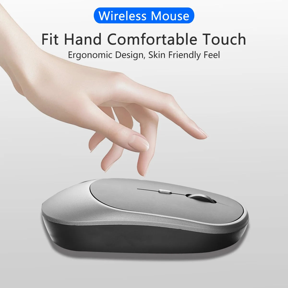 2.4Gh Wireless Gaming Mouse Dual Modes Bluetooth Ultra-Low Power Consumption,Compatible With PC Mac Computers Laptops