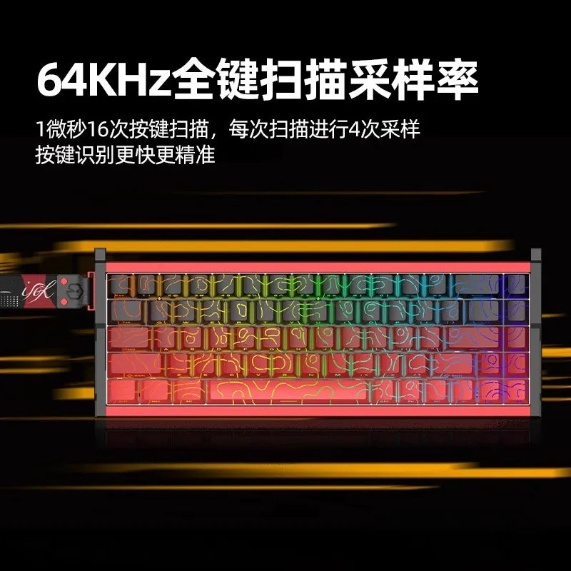 [NEW] IROK MG68 PIUS Keyboard MG68 ACE Magnetic Switch Mechanical Keyboard RGB 8K Gamer PC E-Sports Gaming Accessories Gift