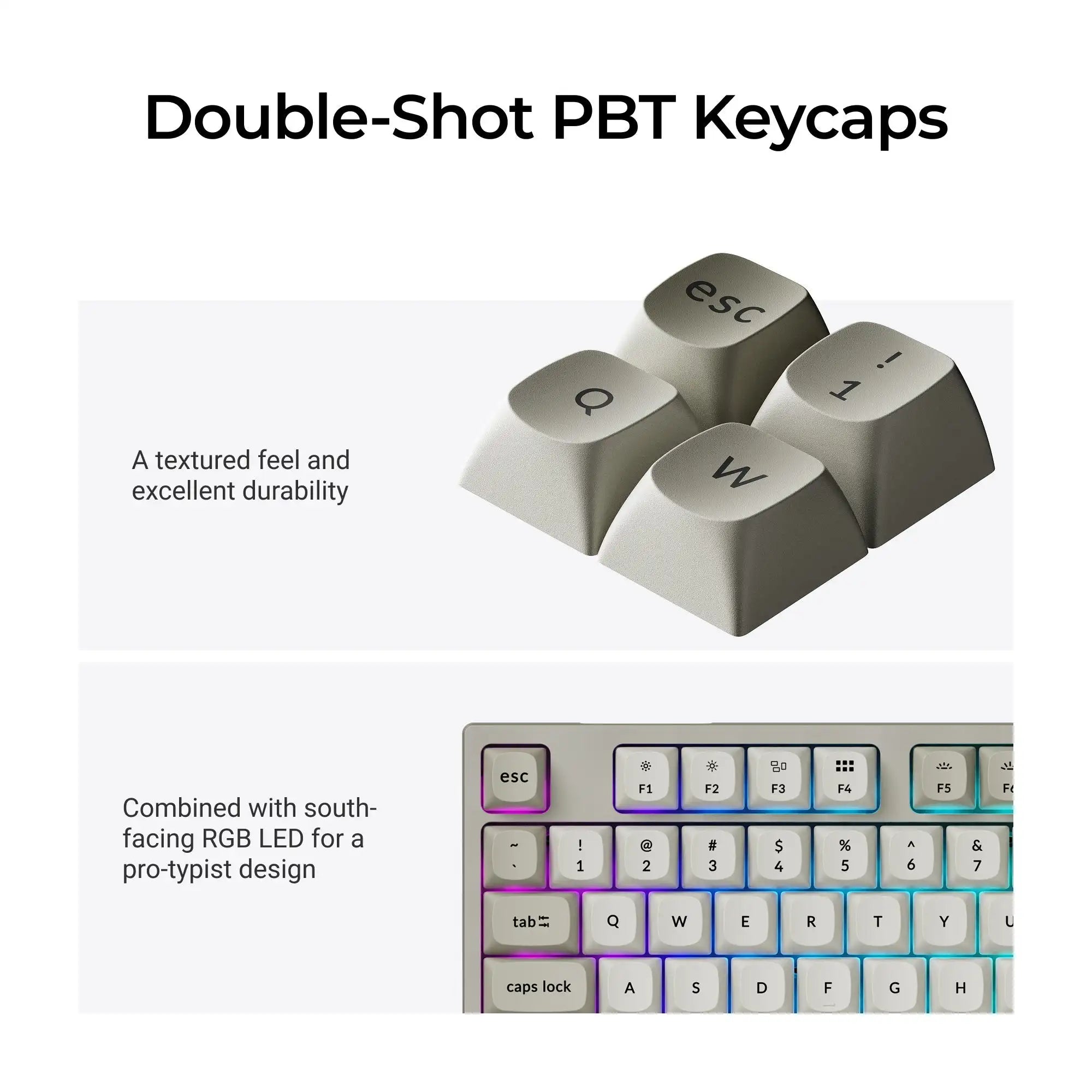 Keychron C2 Pro 8K QMK Wired Custom Mechanical Keyboard Fully Assembled Double-Shot PBT Keycaps Full Size Layout