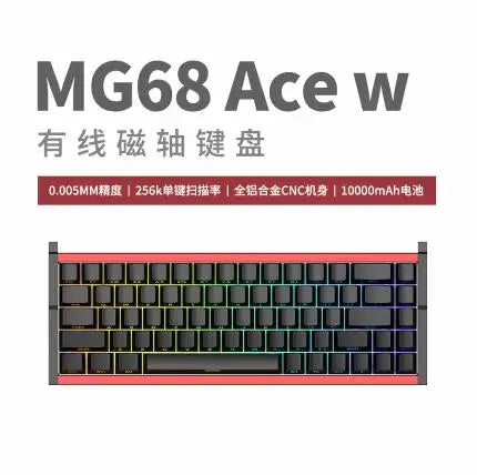 [NEW] IROK MG68 PIUS Keyboard MG68 ACE Magnetic Switch Mechanical Keyboard RGB 8K Gamer PC E-Sports Gaming Accessories Gift