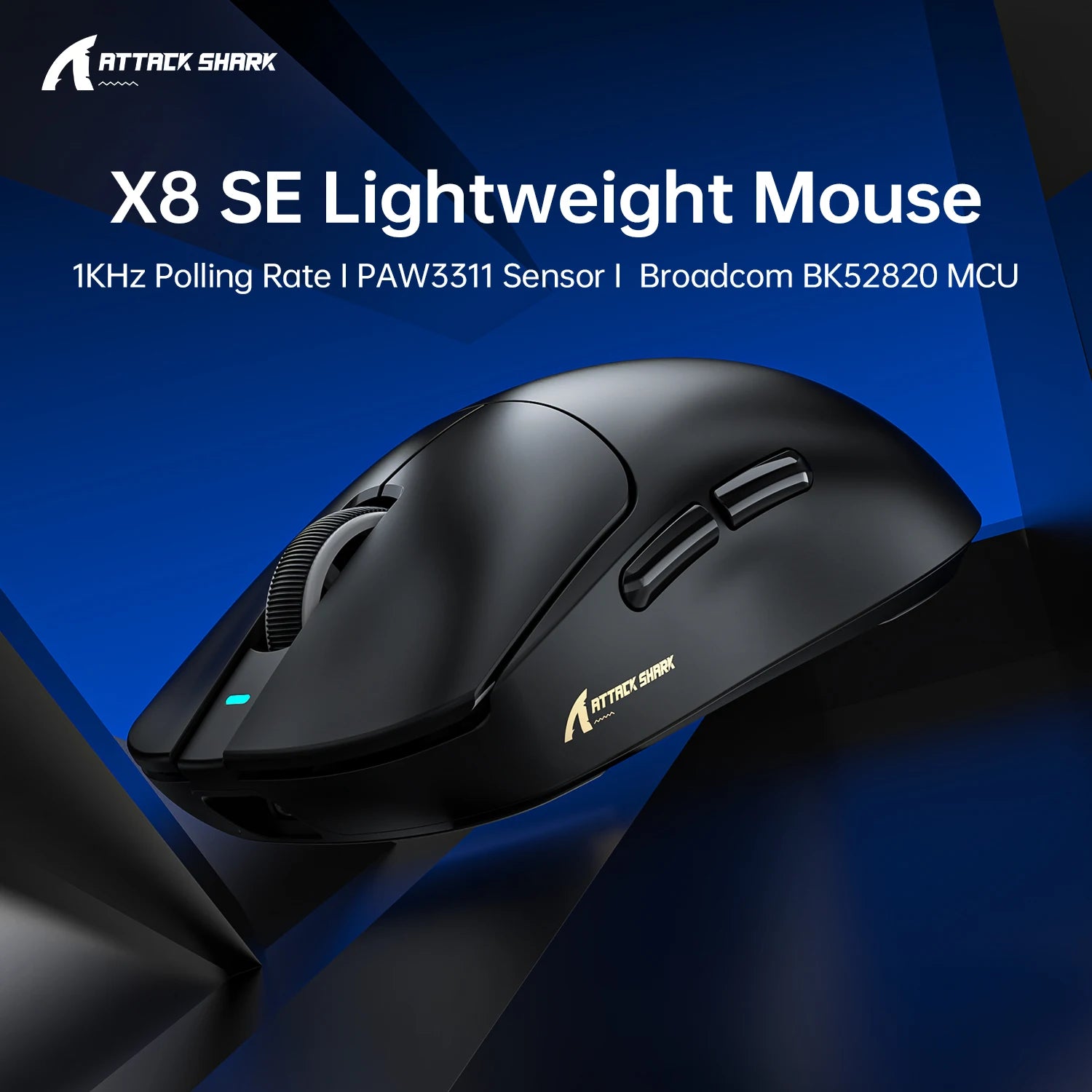 ATTACK SHARK X8 SE Wireless Gaming Mouse,25000 DPI,2.4G Wireless/Bluetooth/Wired Connection, Customized Mouse