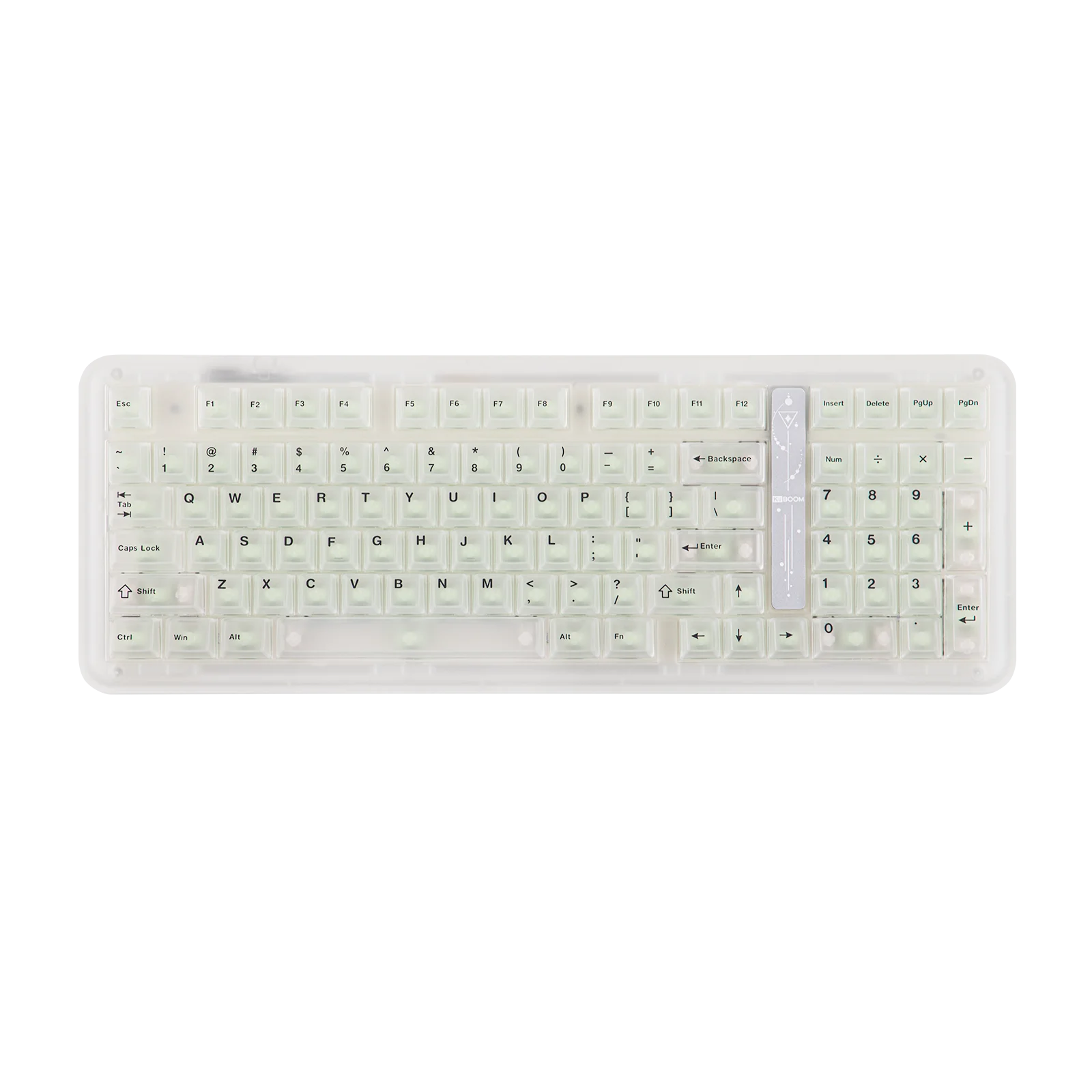 KiiBOOM Phantom98 Lite 96% ANSI US Layout Gasket Tri-mode Wireless Ergonomic Mechanical Gaming Keyboard with Vibrant RGB Backlit