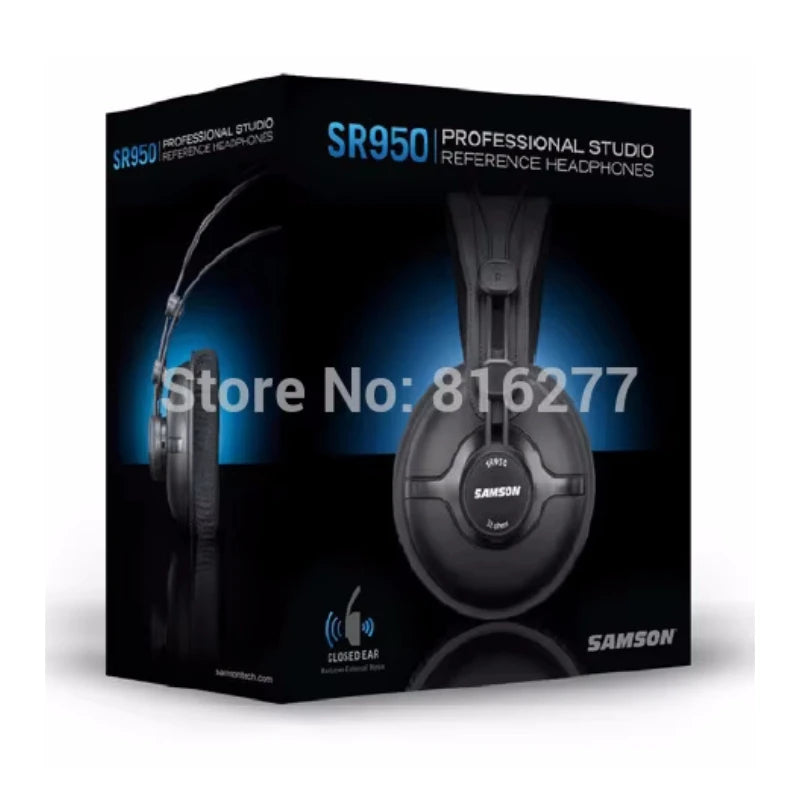 Original Samson SR950 Professional monitoring headphones fully closed type studio DJ headset