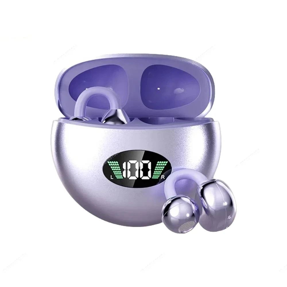 Wireless Bluetooth Earphones Clip-on Q71 Earphone High Sound for Xiaomi Earbuds Led Display Headphones Music Sports Headset
