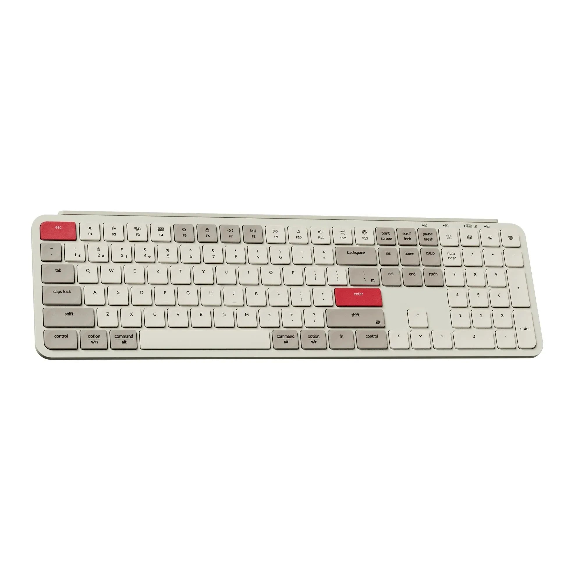 Keychron B6 Pro ZMK Ultra-Slim Wireless Keyboard Full Size Portable Lightweight 2.4GHz & Bluetooth Connections