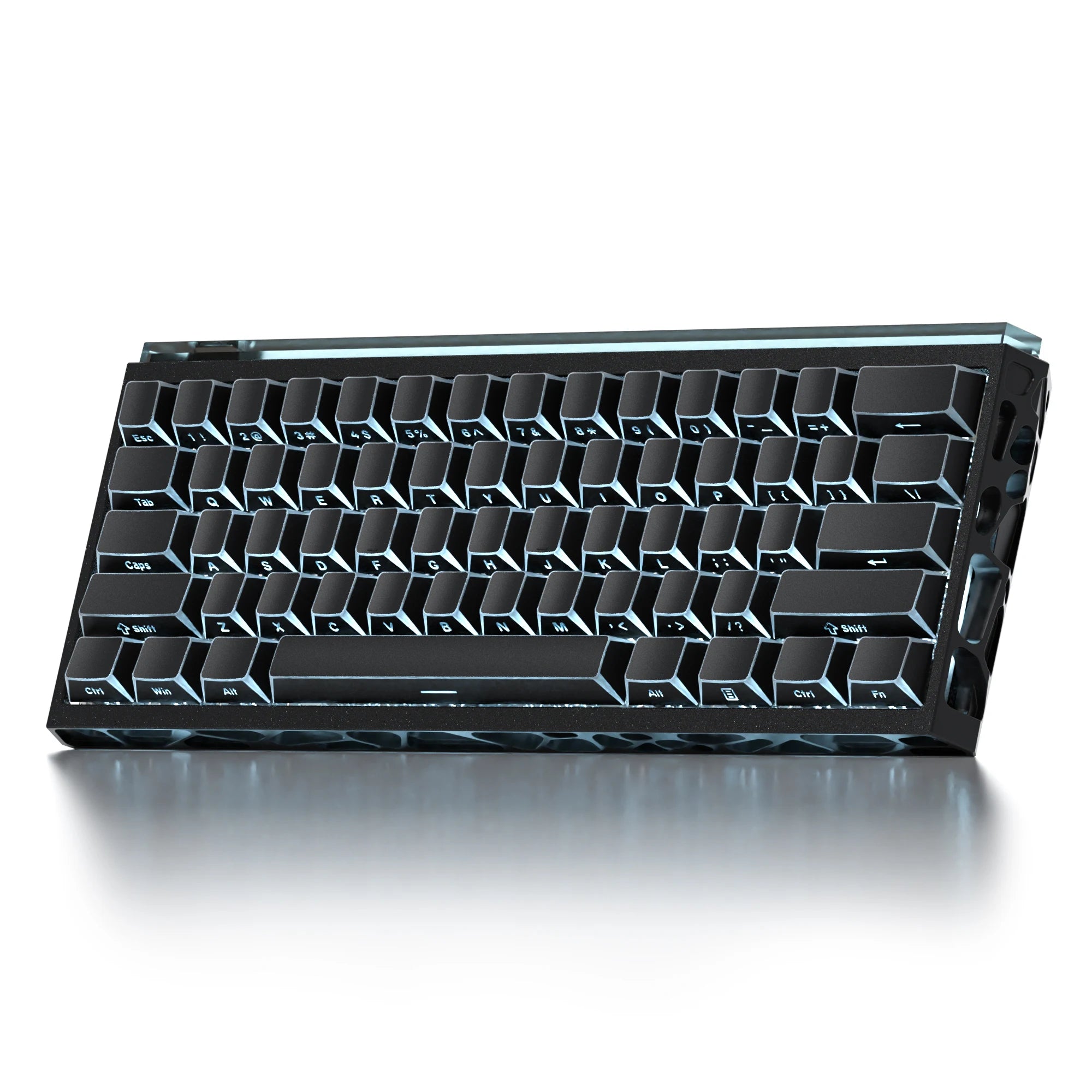 Womier SK61HE 60% Mechanical Gaming Keyboard Hollow-out Aluminum Case Hall Effect Magnetic Switch RGB Backlit Wireless Keyboard