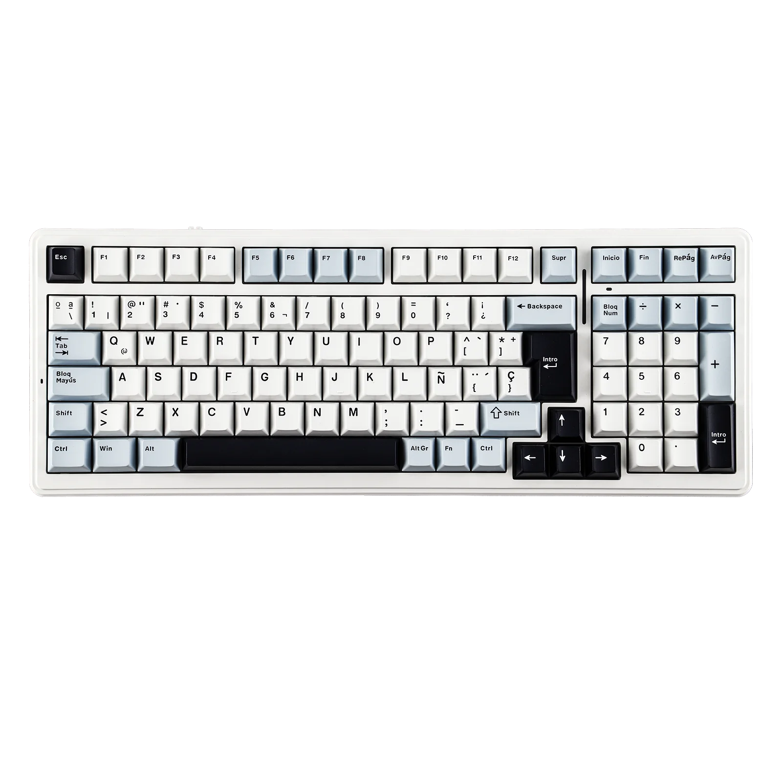 AULA F99 ISO-ES 96% QWERTY Layout Hot-Swap Spanish Gaming Keyboard with Cable RGB Backlighting Pre-lubricated Linear Switch
