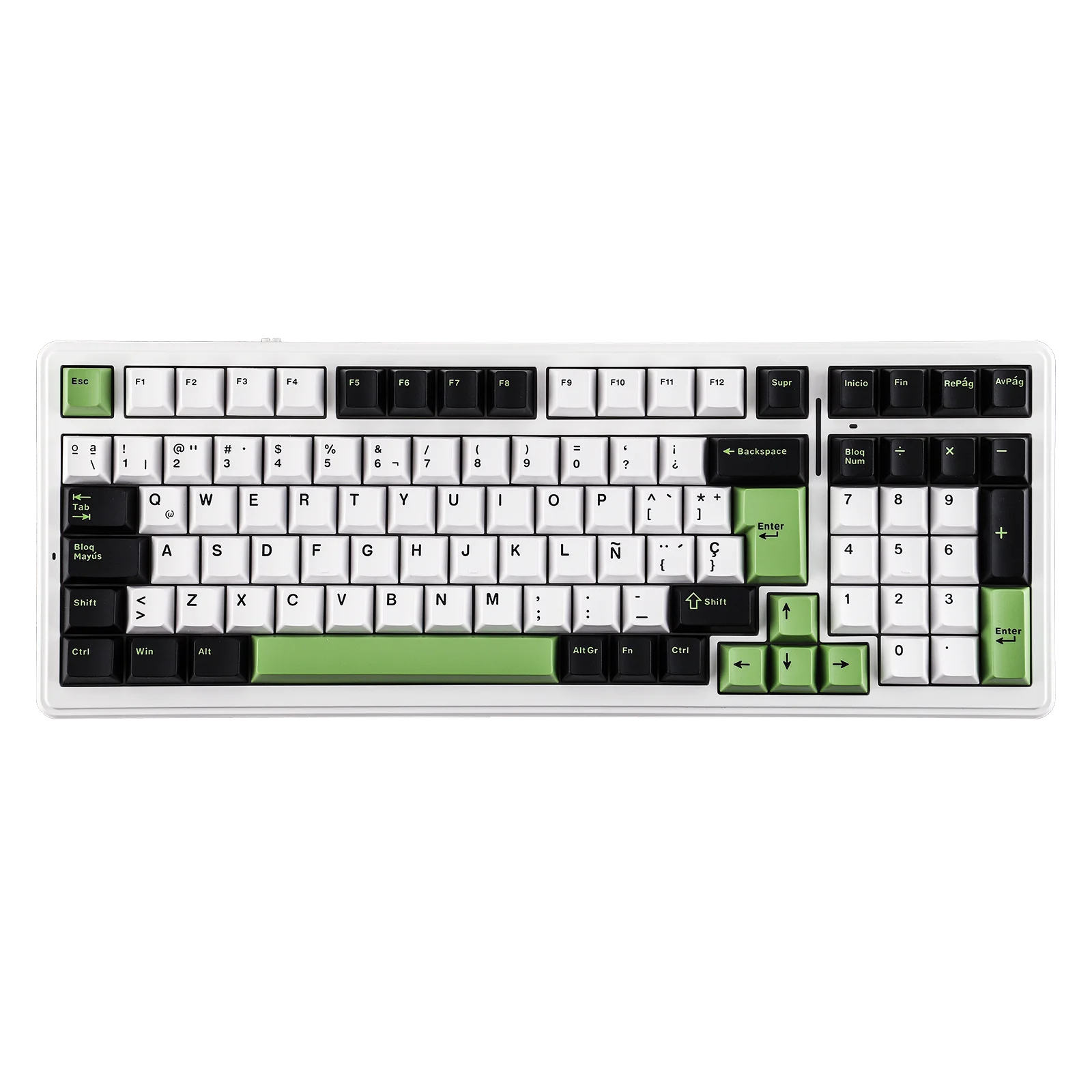 AULA F99 ISO-ES 96% QWERTY Layout Hot-Swap Spanish Gaming Keyboard with Cable RGB Backlighting Pre-lubricated Linear Switch
