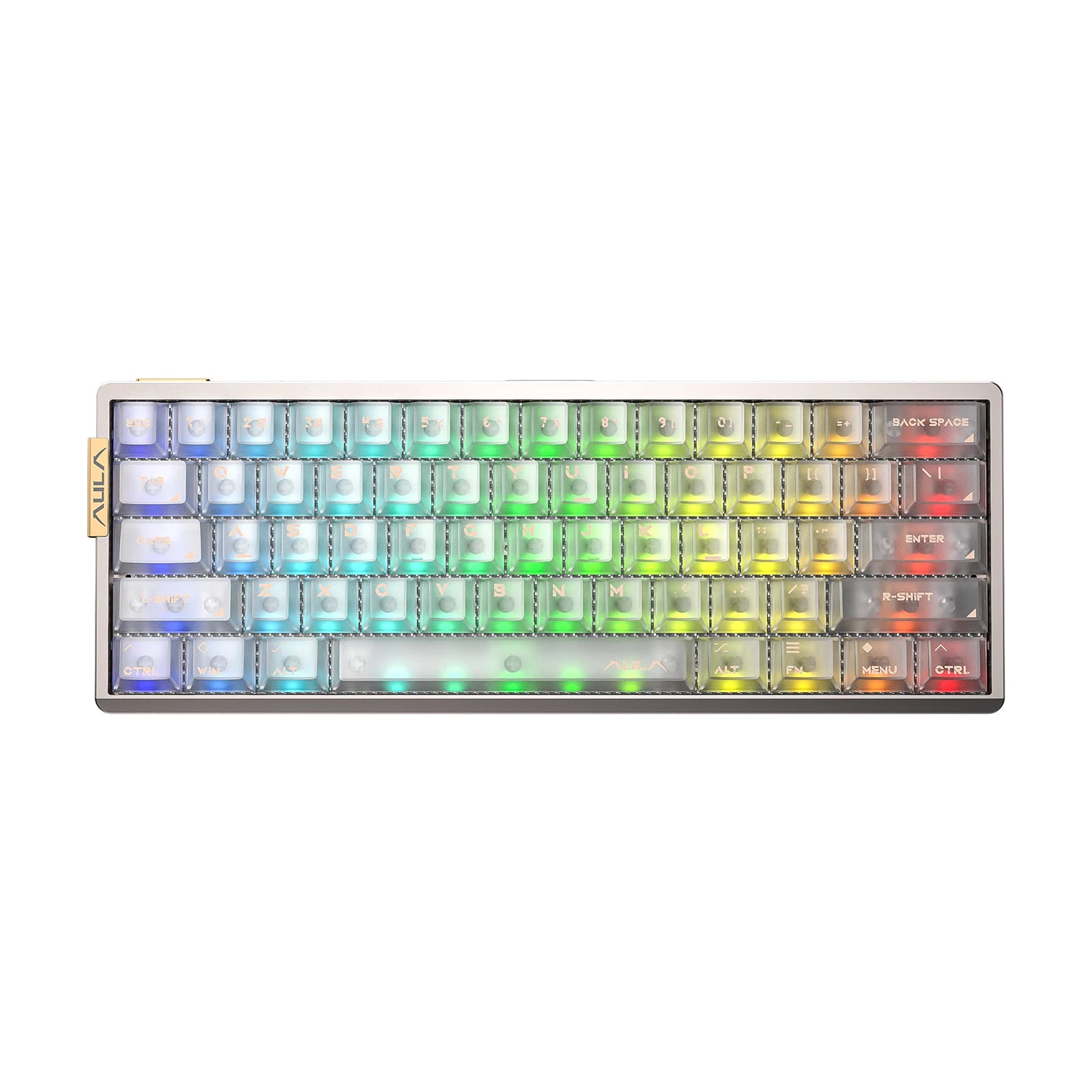 AULA AG60 60% Layout Wired Hall Effect Magnetic Gaming CNC Aluminum Keyboard with 8000Hz Polling RGB Backlight