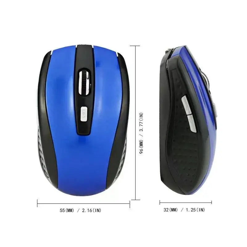 Wireless Mouse Silent Mouse 2.4G Portable Mobile Optical Office Mouse Adjustable 1600 DPI Levels For Notebook PC Laptops MacBook