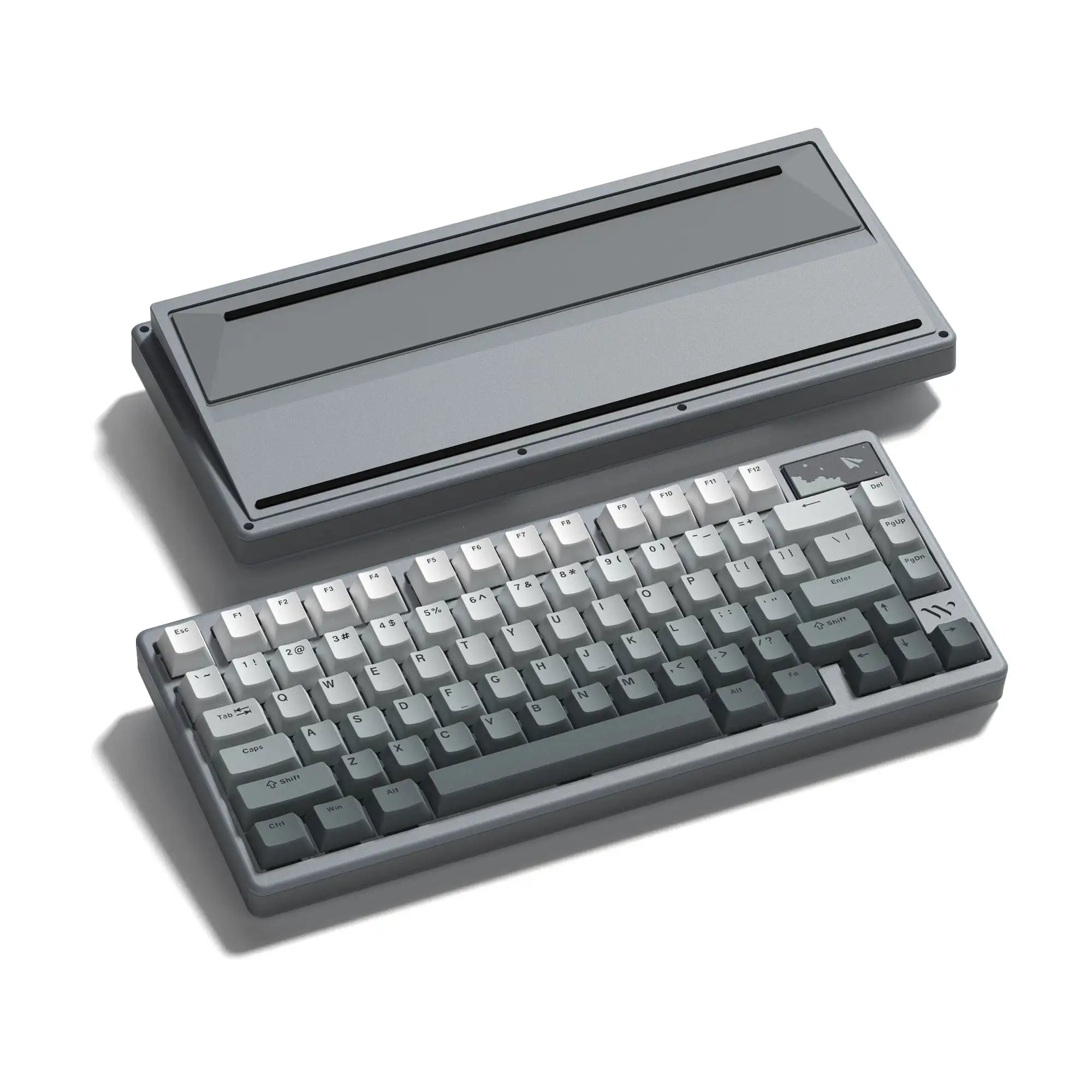 WOMIER SK71 Pro Wireless Mechanical Aluminum Keyboard 75% Hot Swappable Tri-Mode VIA Keyboard for Win/Mac