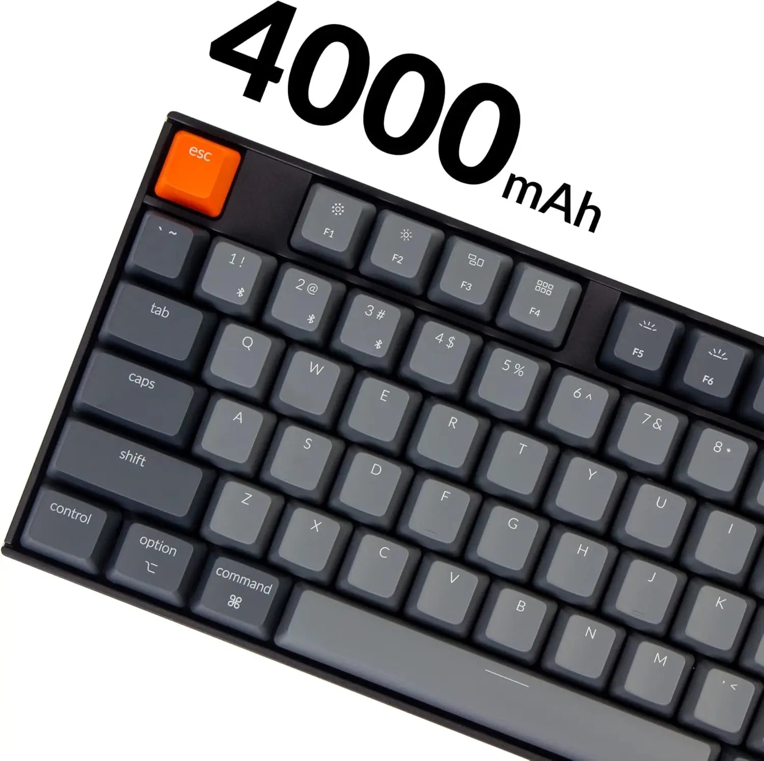 Full Size 104 Keys Bluetooth Wireless Mechanical Keyboard for Mac Windows, White LED Backlit, USB C Wired, Super Brown Switch