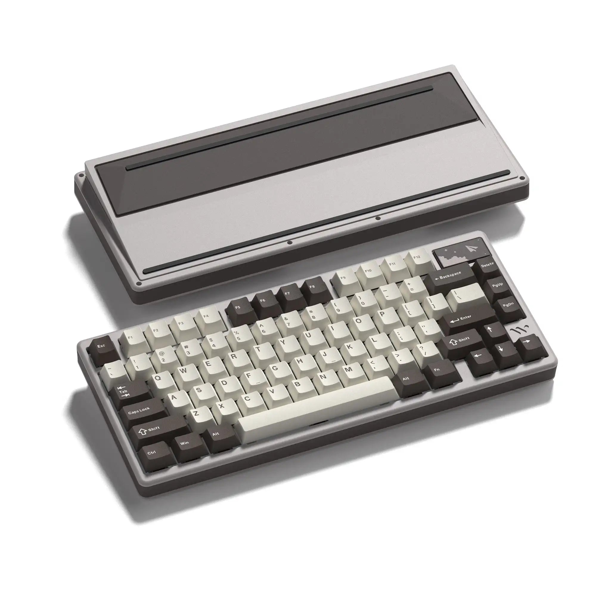 WOMIER SK71 Pro Wireless Mechanical Aluminum Keyboard 75% Hot Swappable Tri-Mode VIA Keyboard for Win/Mac