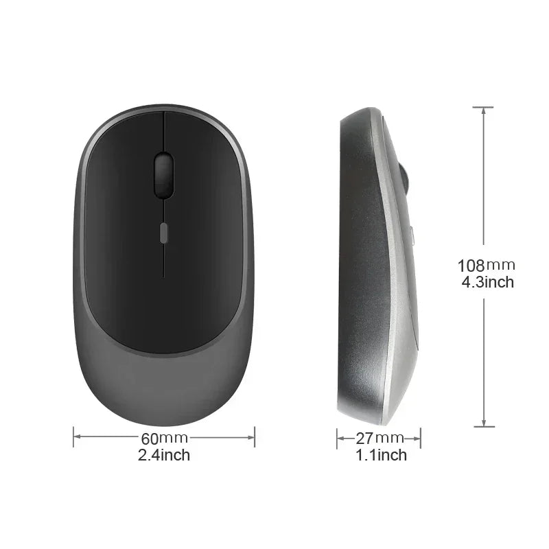 2.4Gh Wireless Gaming Mouse Dual Modes Bluetooth Ultra-Low Power Consumption,Compatible With PC Mac Computers Laptops