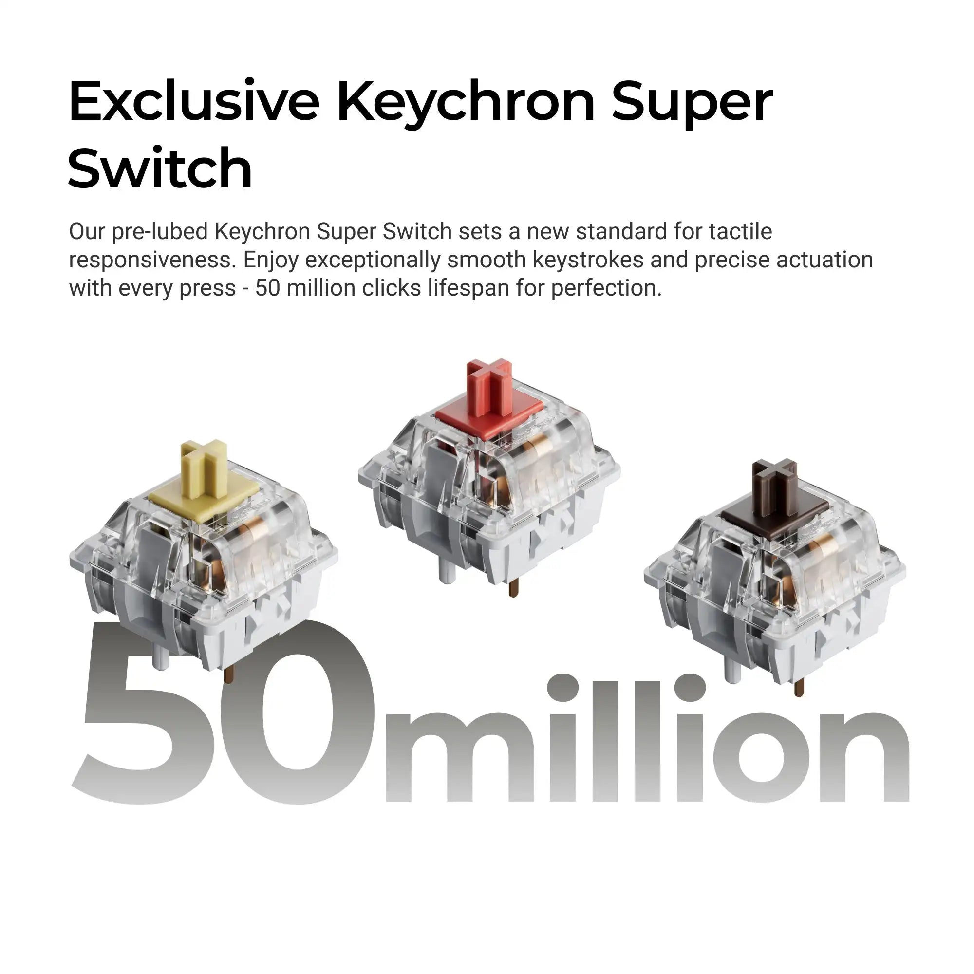 Keychron C2 Pro 8K QMK Wired Custom Mechanical Keyboard Fully Assembled Double-Shot PBT Keycaps Full Size Layout