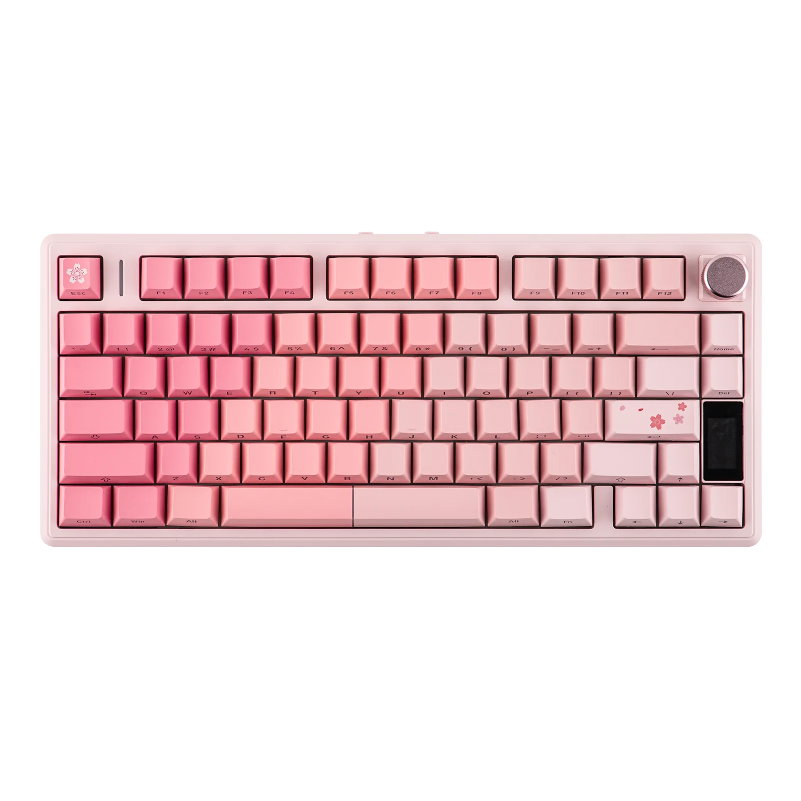 EPOMAKER TH80 V2 PRO 75% ANSI US Layout Wired/Bluetooth/2.4Ghz Wireless Mechanical Gaming Keyboard with Screen/ Knob & 10000mAh