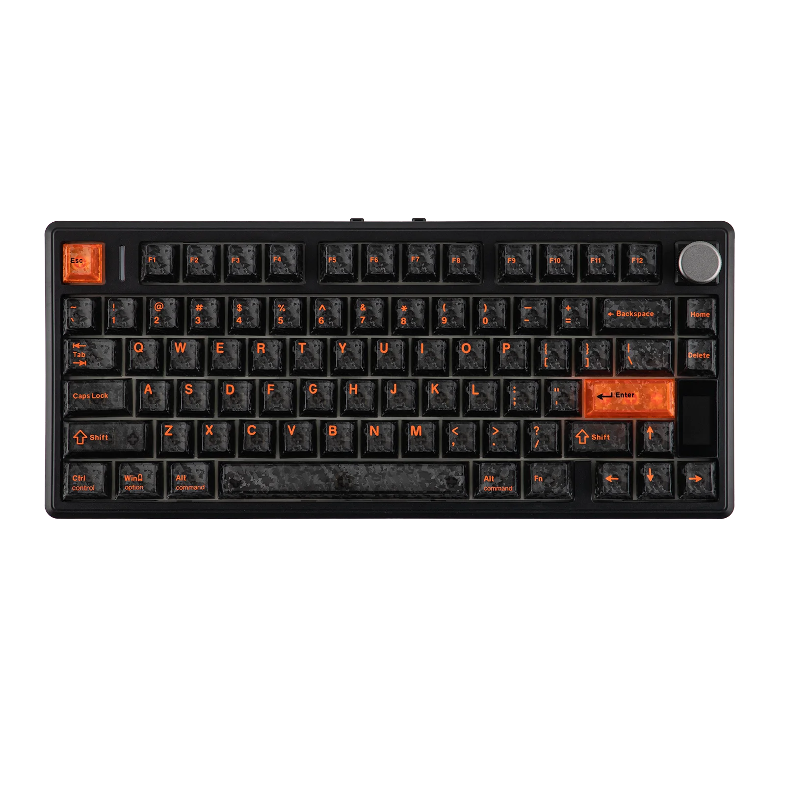 EPOMAKER TH80 V2 PRO 75% ANSI US Layout Wired/Bluetooth/2.4Ghz Wireless Mechanical Gaming Keyboard with Screen/ Knob & 10000mAh