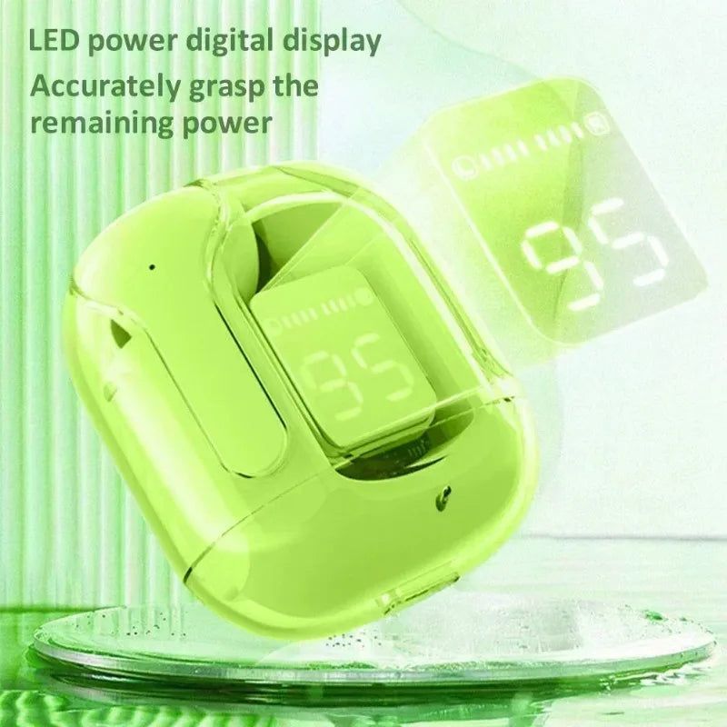 T2 Wireless Mini Earbuds LED Power Digital Display TWS Wireless Headset Stereo Bluetooth Headphones 5.3 tws
