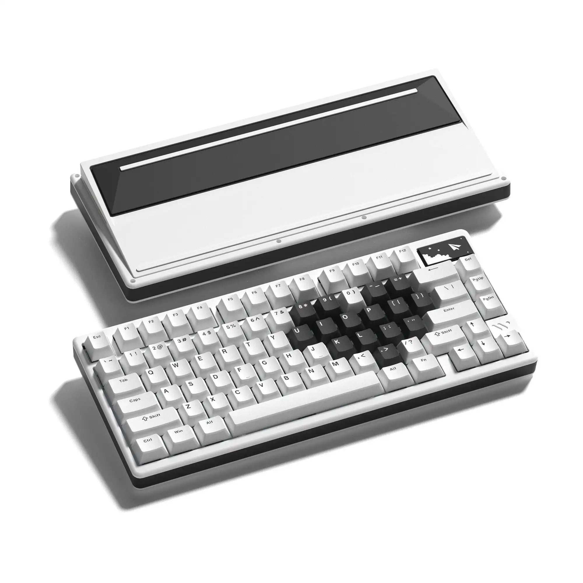 WOMIER SK71 Pro Wireless Mechanical Aluminum Keyboard 75% Hot Swappable Tri-Mode VIA Keyboard for Win/Mac