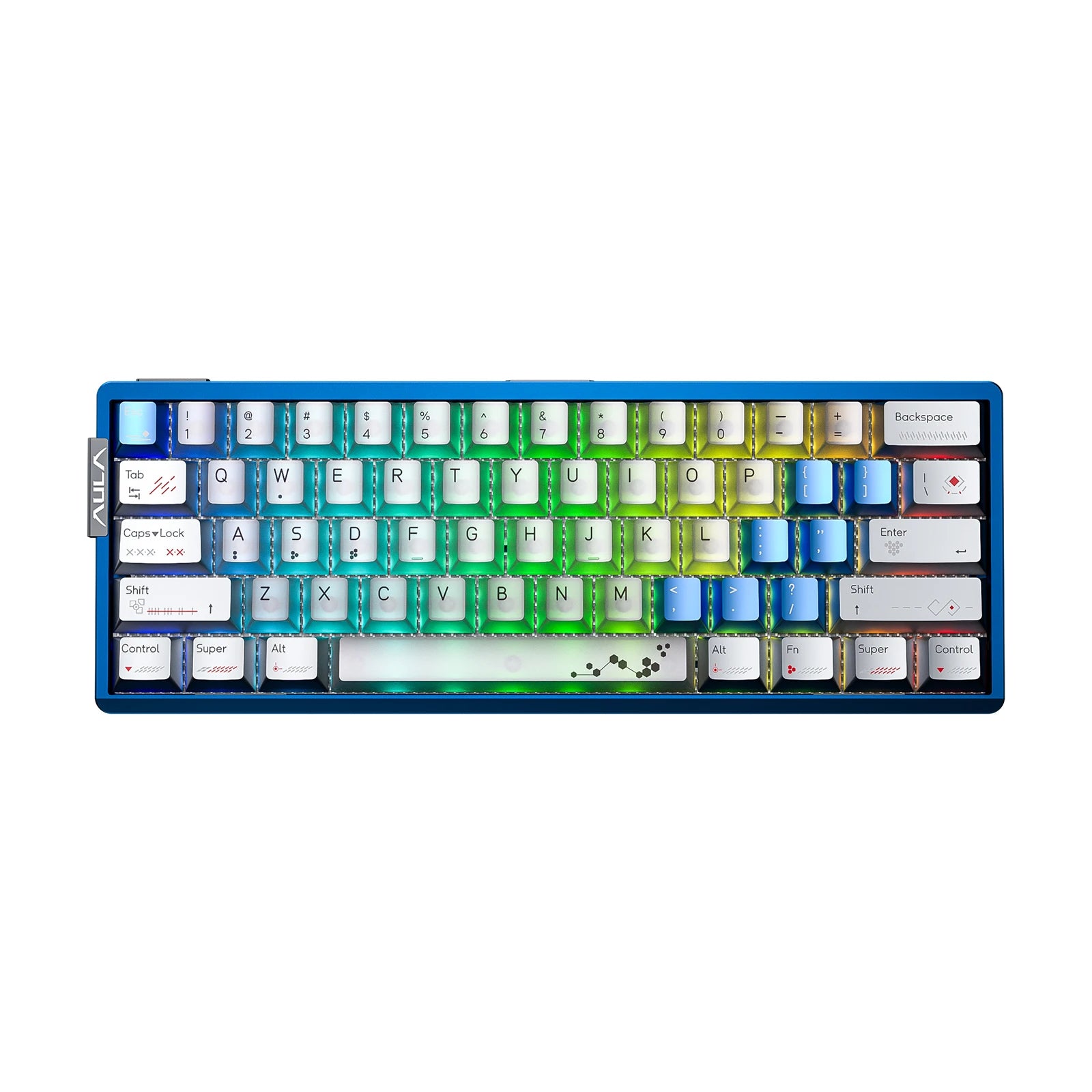 AULA AG60 60% Layout Wired Hall Effect Magnetic Gaming CNC Aluminum Keyboard with 8000Hz Polling RGB Backlight