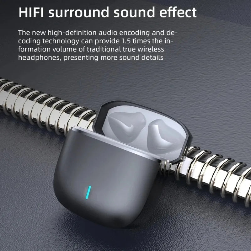 In-ear Headphones Wireless Bluetooth Earbuds Black White Durable Comfort Fit for Long Time Wearing Perfect for Sport Music