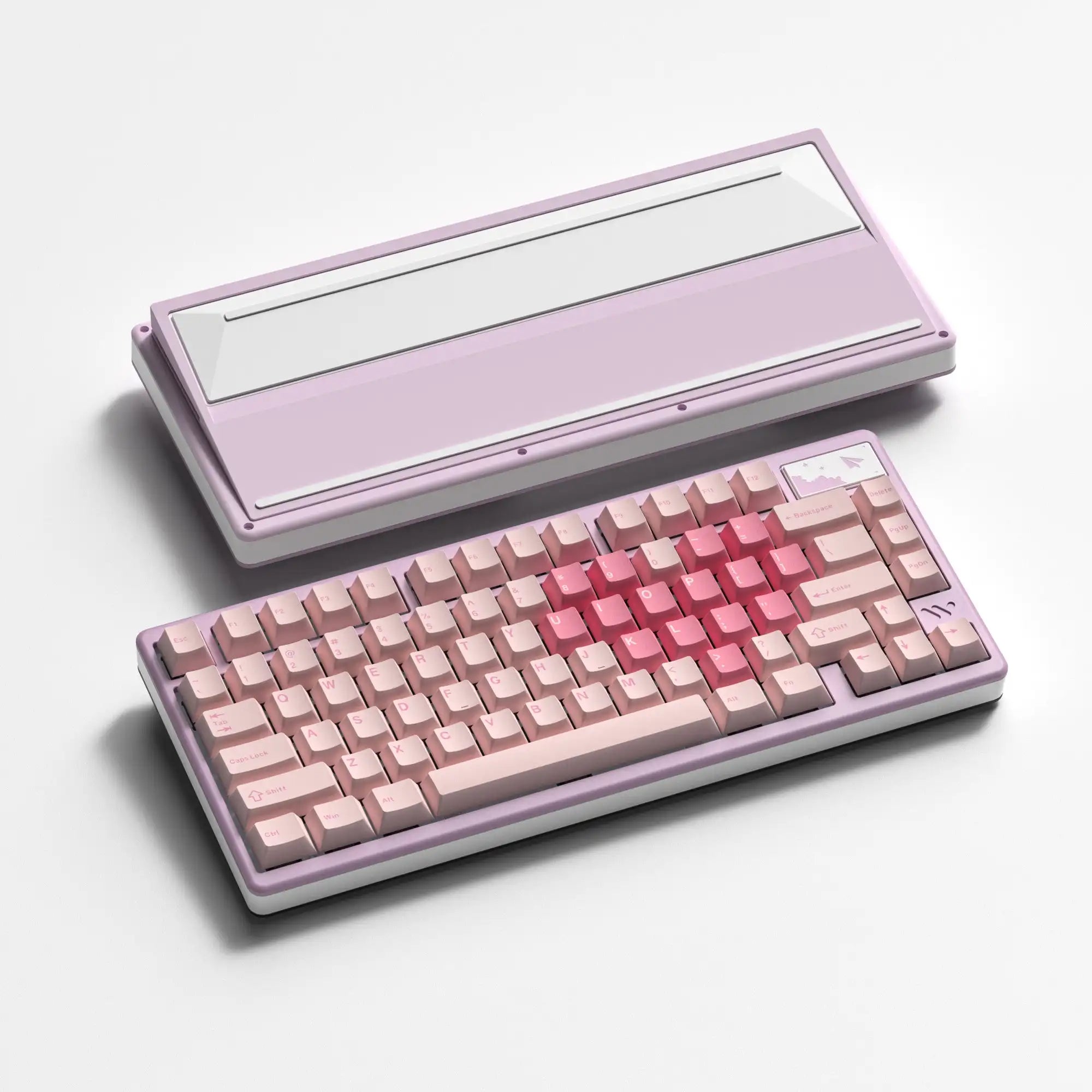 WOMIER SK71 Pro Wireless Mechanical Aluminum Keyboard 75% Hot Swappable Tri-Mode VIA Keyboard for Win/Mac