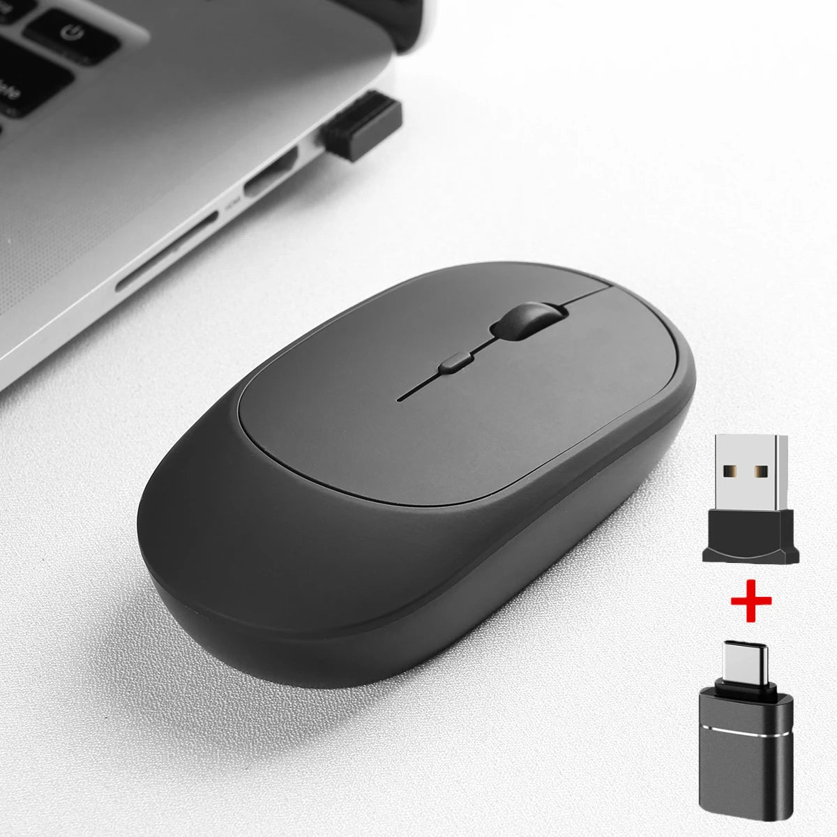 2.4Gh Wireless Gaming Mouse Dual Modes Bluetooth Ultra-Low Power Consumption,Compatible With PC Mac Computers Laptops